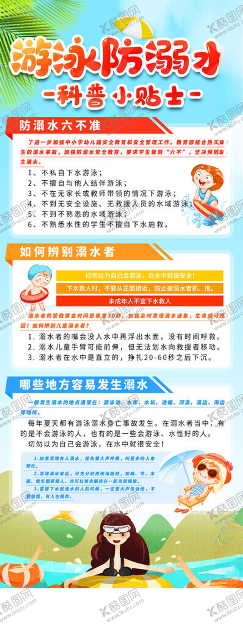编号：69203709230844028392【酷图网】源文件下载-防溺水安全知识