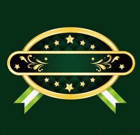 胸章奖章勋章矢量图