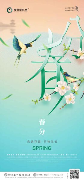 春分节气海报