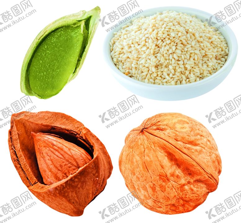 编号：92976107041347486493【酷图网】源文件下载-巴旦木核桃芝麻南瓜籽海苔图案