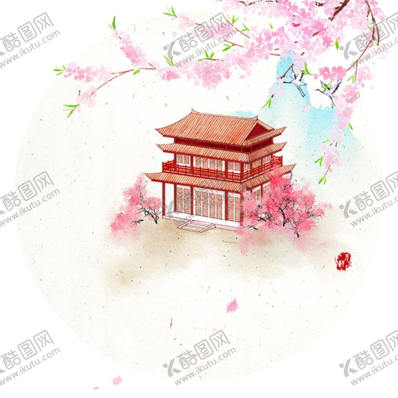 编号：28326709280208321718【酷图网】源文件下载-传统古风水墨花