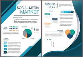 商务市场信息图表模板