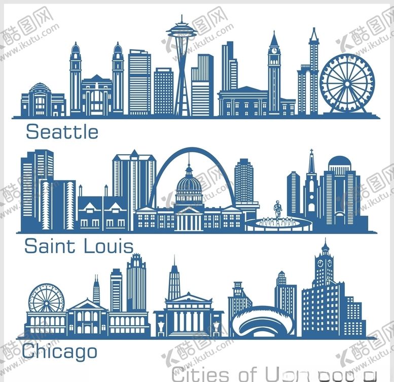 编号：81028909250931139089【酷图网】源文件下载-城市剪影