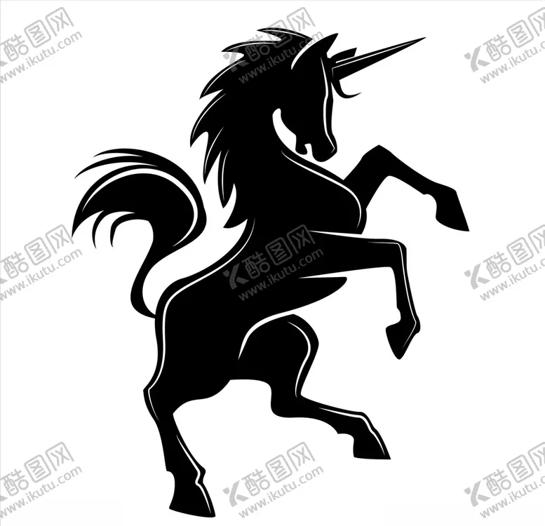编号：79760510181636511197【酷图网】源文件下载-独角兽剪影