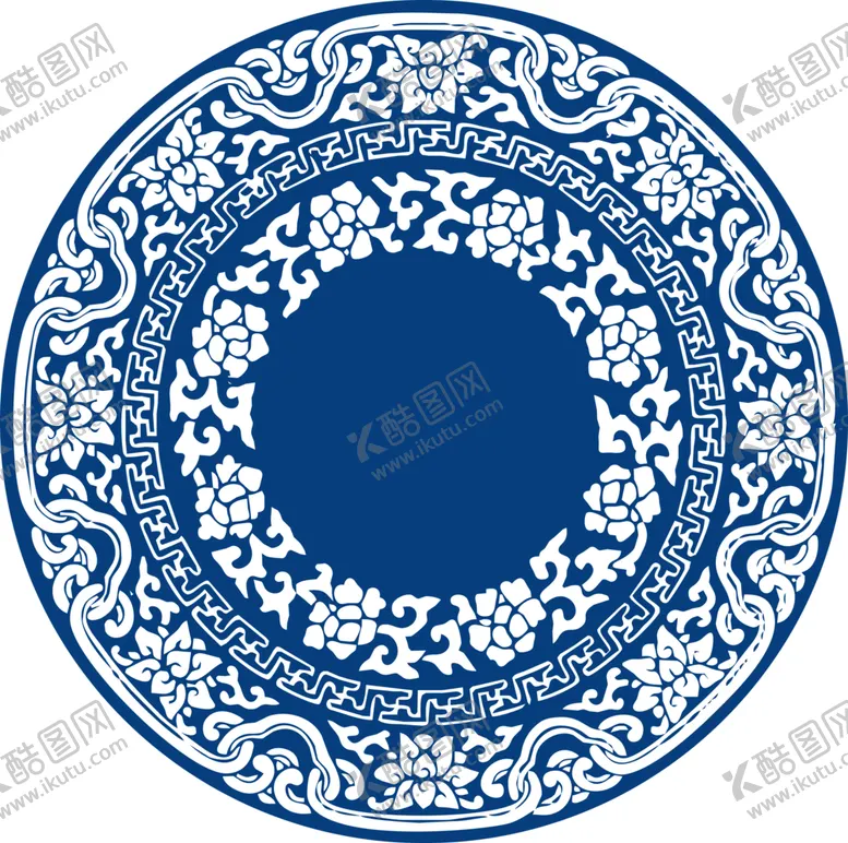编号：19195204300033085605【酷图网】源文件下载-青花瓷图案