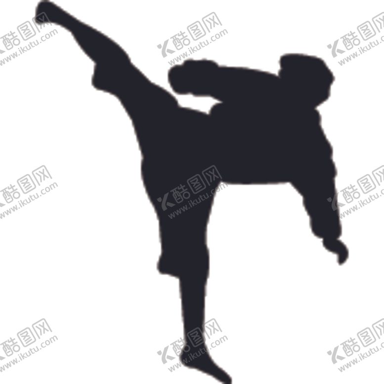 编号：64925010192241533620【酷图网】源文件下载-武术格斗剪影