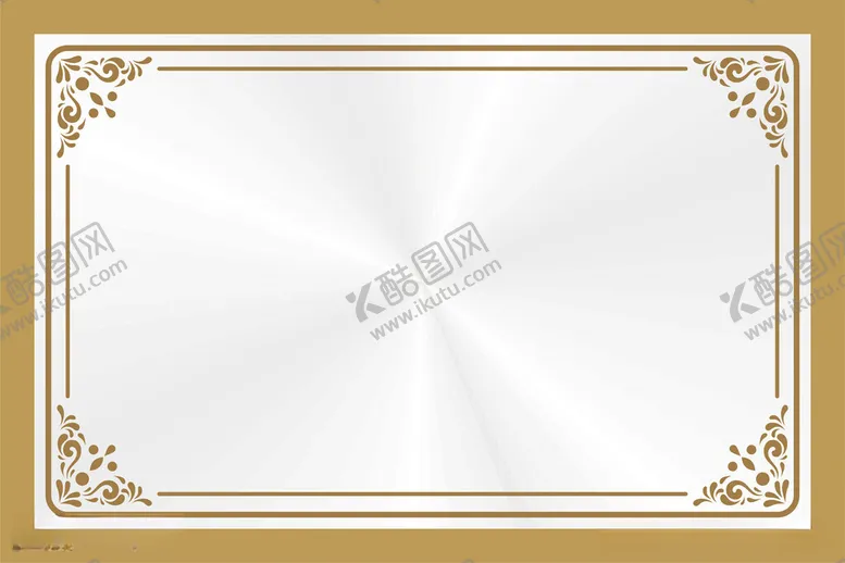编号：23701312100549188485【酷图网】源文件下载-金色荣誉证书模板