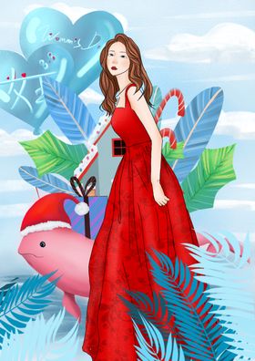 美女插画