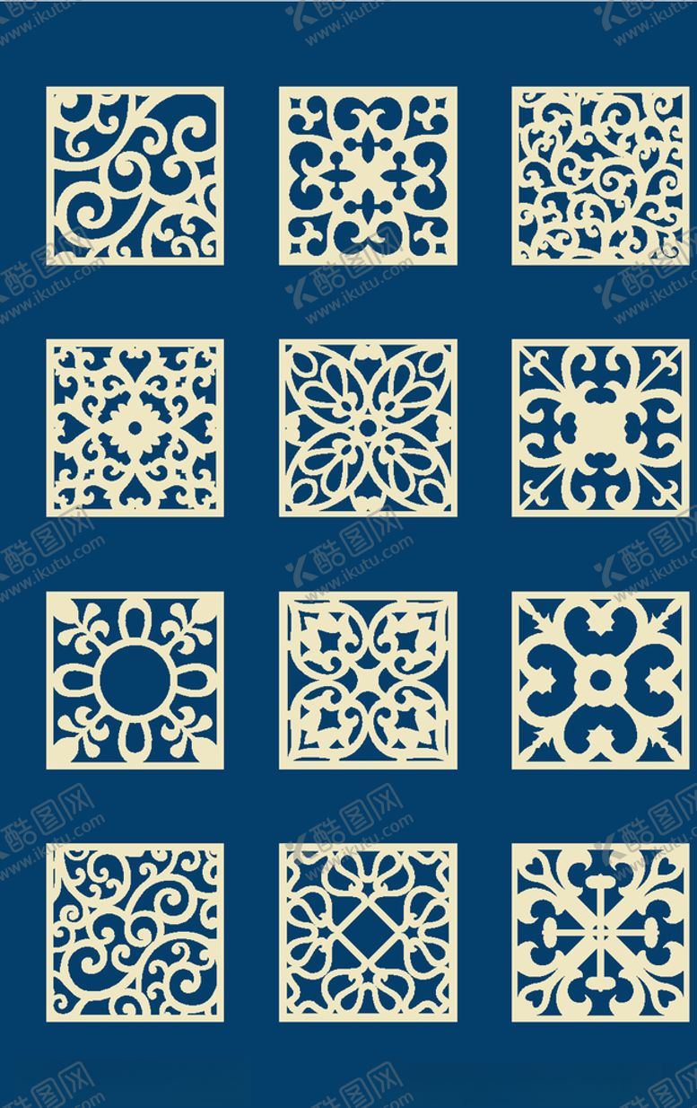 编号：92661910020537096867【酷图网】源文件下载-中国风花纹
