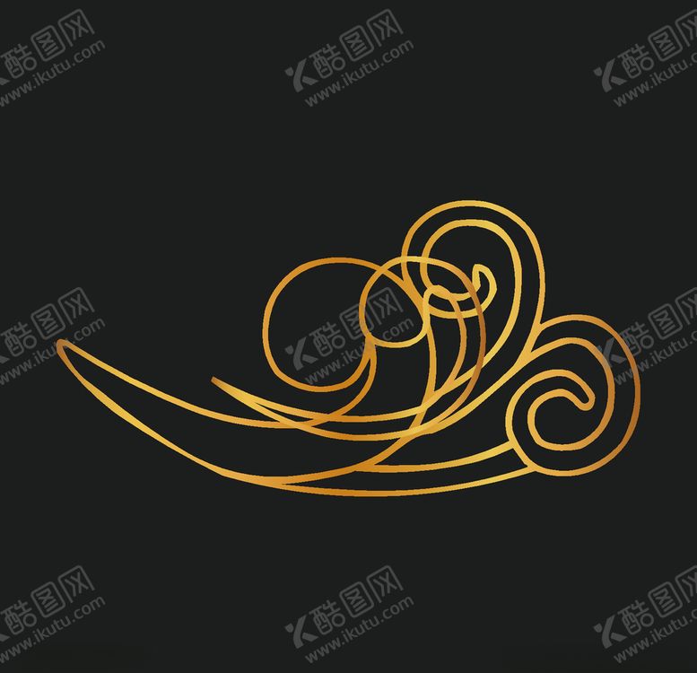 编号：92114910092126021122【酷图网】源文件下载-矢量云纹古典祥云