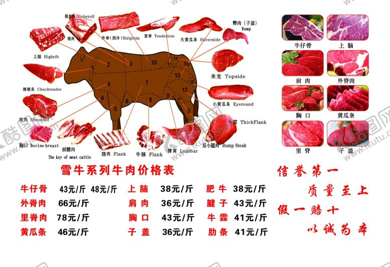 编号：33719603230043167755【酷图网】源文件下载-牛肉宣传单