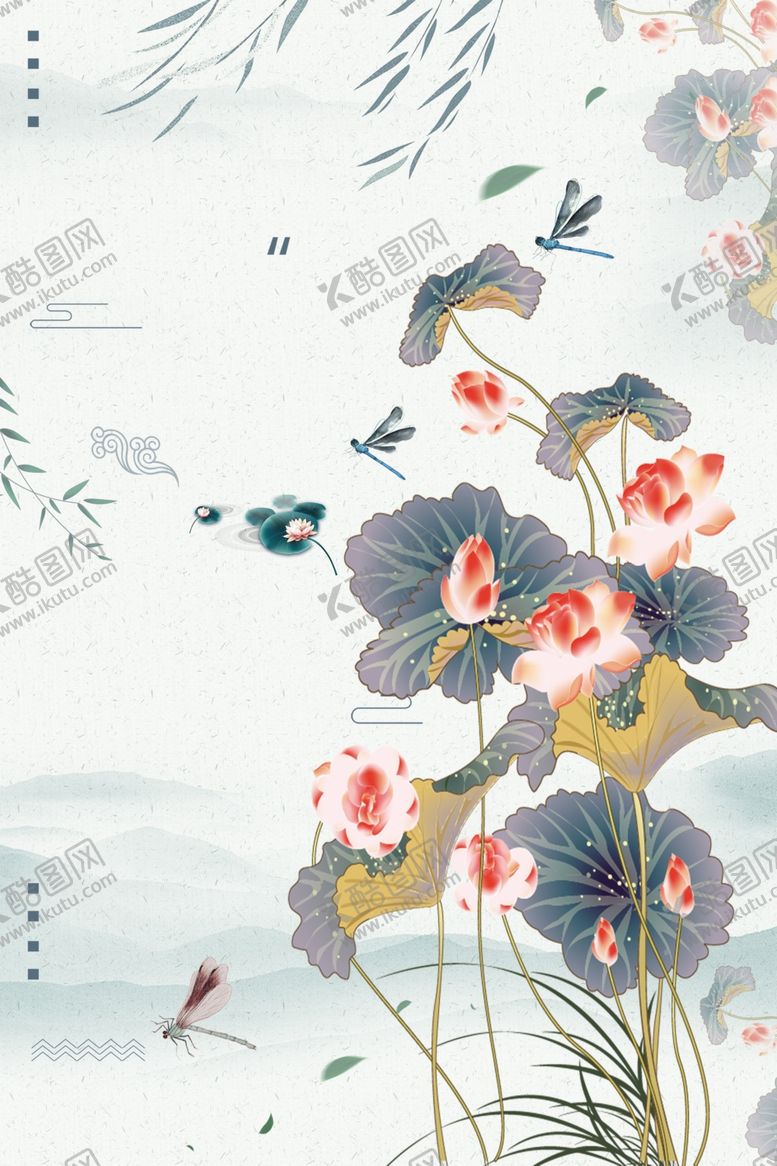 编号：37127809261831377554【酷图网】源文件下载-清新水墨背景