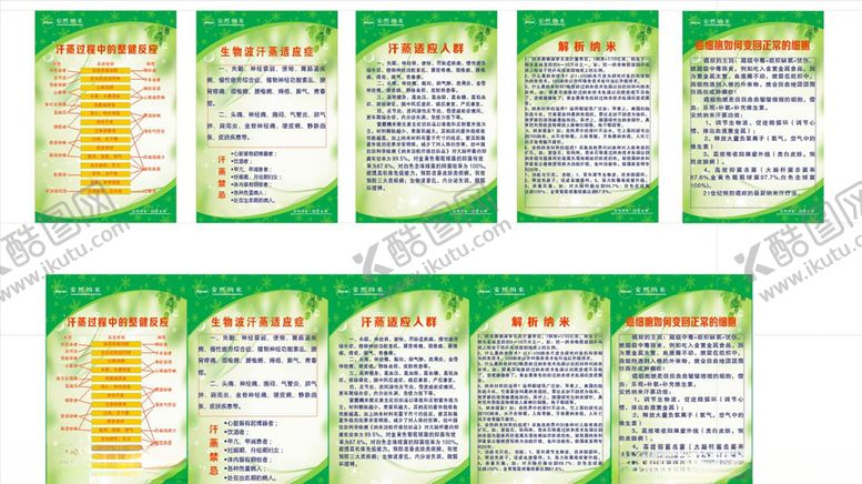 编号：42501806170326119743【酷图网】源文件下载-汗蒸养生制度牌展板整套