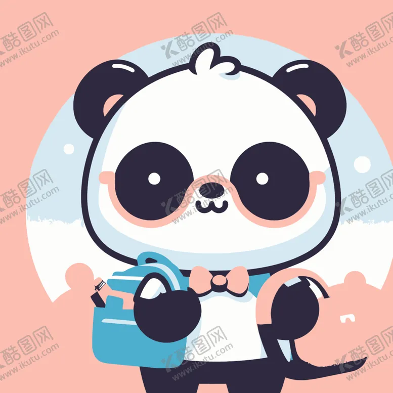 编号：42684612101653531774【酷图网】源文件下载-创意熊猫卡通设计