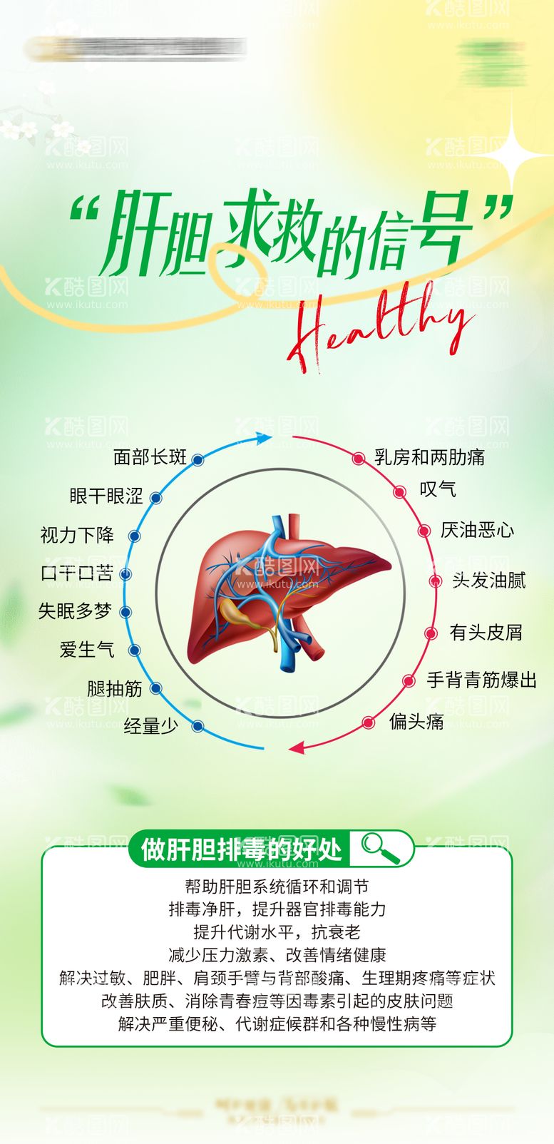 编号：66547012010515018255【酷图网】源文件下载-肝胆排毒海报