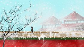 中国风建筑插画