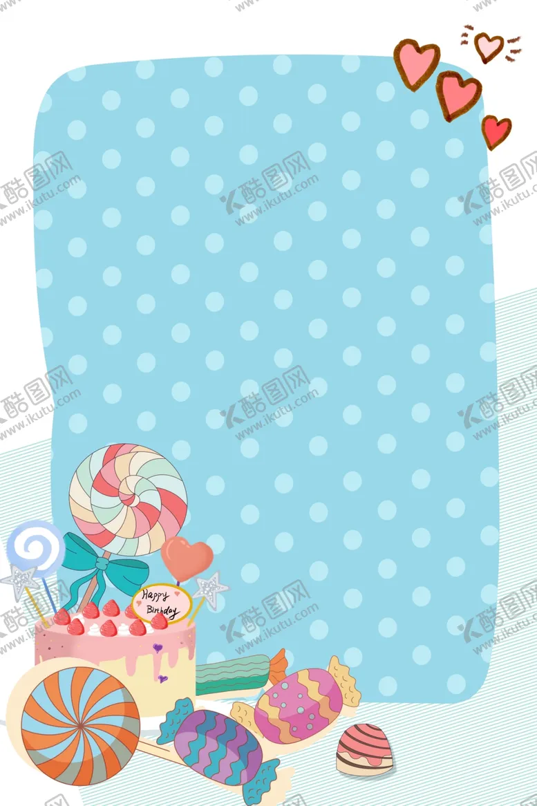 编号：49852609130627168428【酷图网】源文件下载-圆点糖果蛋糕童趣背景