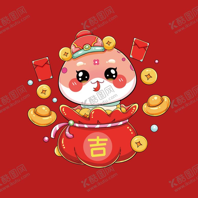 编号：50572401291053393708【酷图网】源文件下载-手绘卡通小蛇
