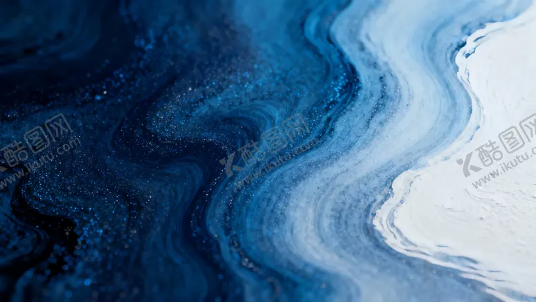 编号：74832804242218141994【酷图网】源文件下载-蓝色水墨抽象纹理图案