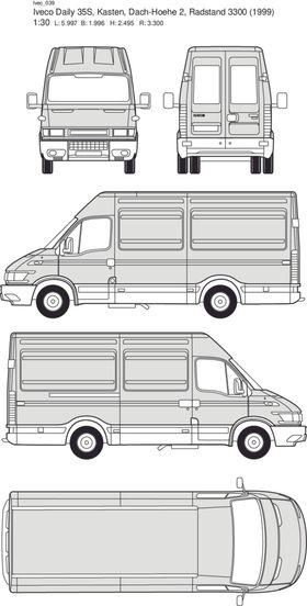 手绘客运汽车