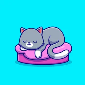 卡通猫手绘可爱