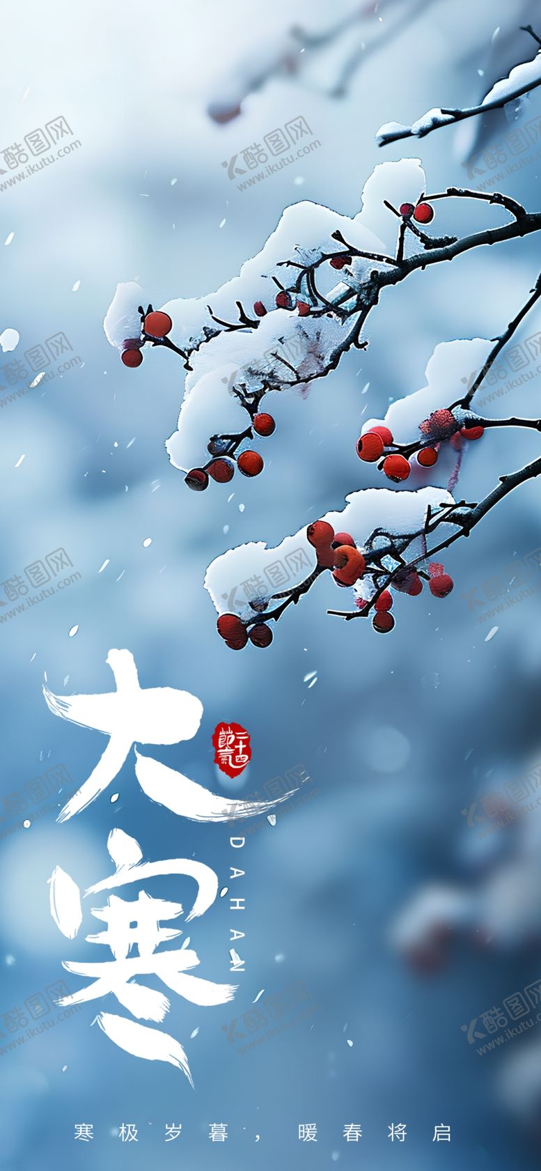 编号：99440804020335119279【酷图网】源文件下载-大寒海报