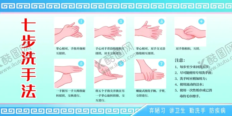 编号：75321804222247125266【酷图网】源文件下载-七步洗手法