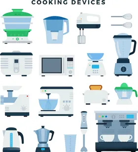 多样烹饪设备集合展示