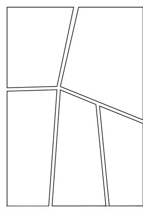 漫画对分镜框装饰