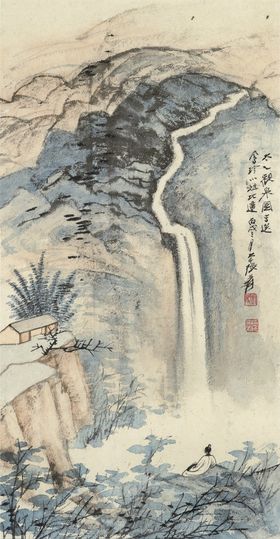 张大千山水画