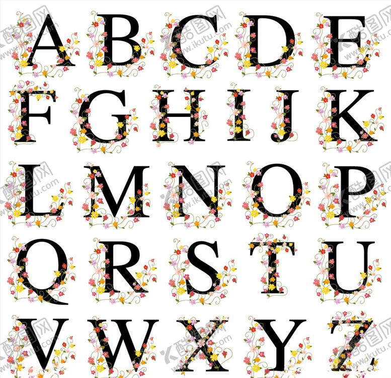 编号：58514810290655214810【酷图网】源文件下载-卡通字母