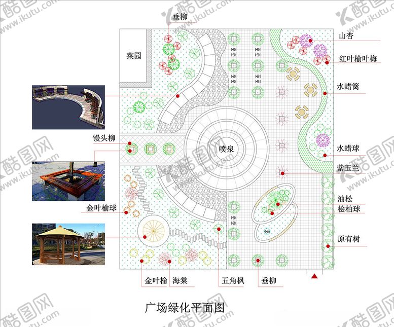 编号：47792702222013236817【酷图网】源文件下载-公园绿化平面