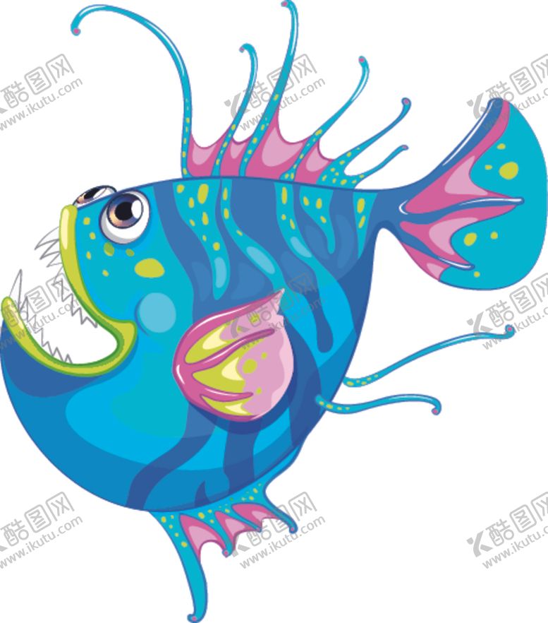 编号：26807310092300518140【酷图网】源文件下载-卡通鱼
