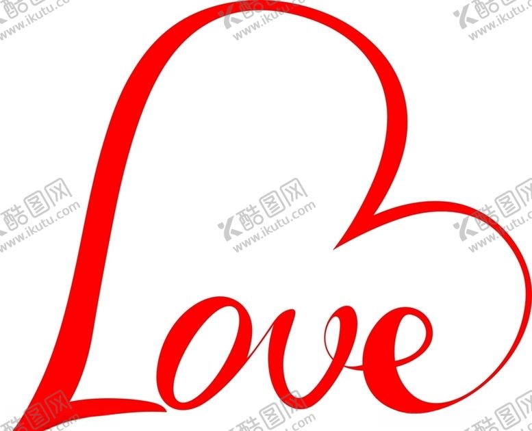编号：96618105042252497683【酷图网】源文件下载-情人节love文字爱心装饰矢量