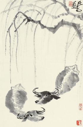 李可染牧牛图