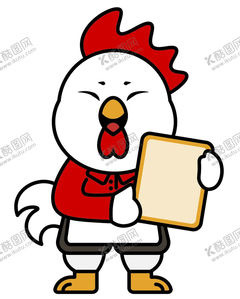 编号：78308301170512081320【酷图网】源文件下载-鸡拟人举牌