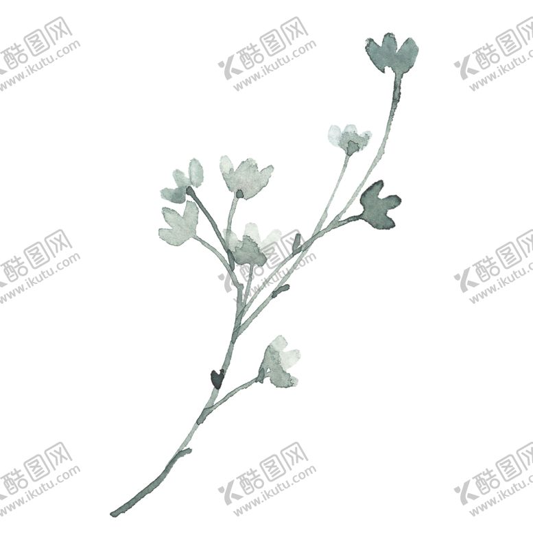 编号：90972206241735547155【酷图网】源文件下载-小清新水彩植物树枝