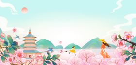 春日烂漫风景图