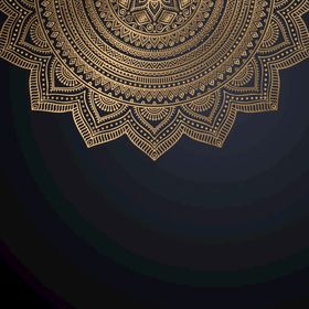 金色古典花纹雅背景图案样式