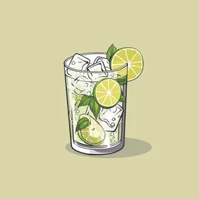 鸡尾酒饮料卡通绘画儿童插画