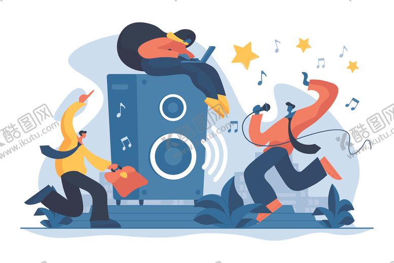 编号：93002409190655144223【酷图网】源文件下载-商务营销创意人物插画设计