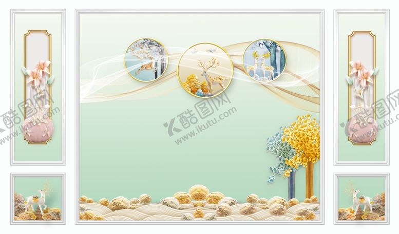 编号：12252712271206034127【酷图网】源文件下载-北欧麋鹿