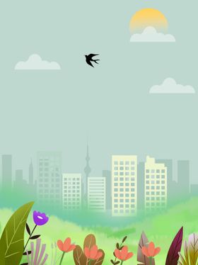 春天海报绿色素材春天素材