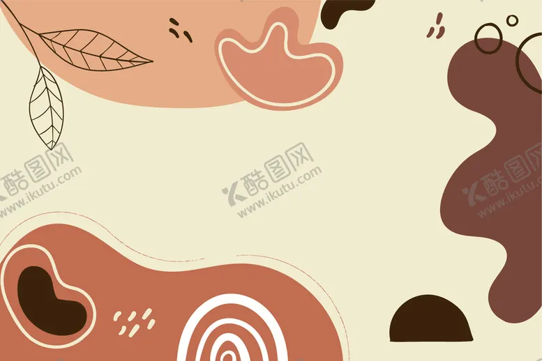 编号：38519609241137350694【酷图网】源文件下载-植物抽象背景
