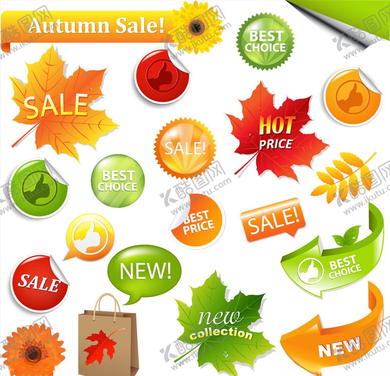 编号：84063110121020156138【酷图网】源文件下载-秋季促销元素
