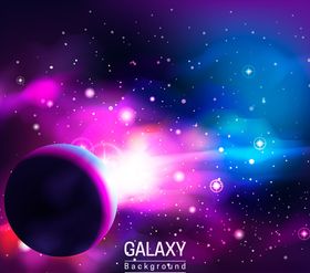 神秘彩色宇宙风景