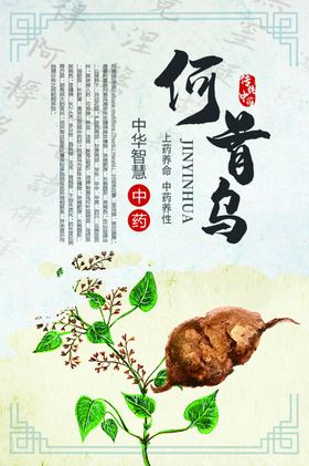 中药养生传统复古古风背景素材
