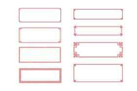 中式边框素材