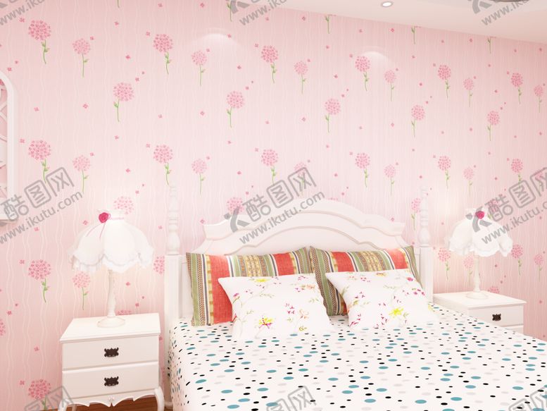 编号：66805801050139267535【酷图网】源文件下载-粉色梦幻儿童卧室场景