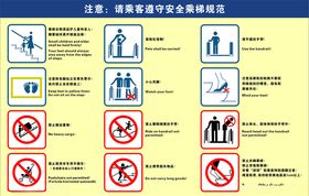 扶梯安全须知